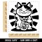 Maneki Neko Lucky Fortune Cat Square Rubber Stamp for Stamping Crafting